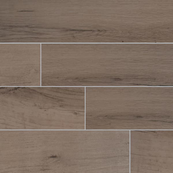 MSI Arbor Fog 6 in. x 36 in. Matte Porcelain Wood Look Floor and Wall Tile (60 Cases/900 sq. ft./Pallet)
