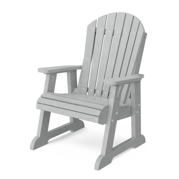 Wildridge Heritage Light Gray Plastic Outdoor High Fan Back Chair