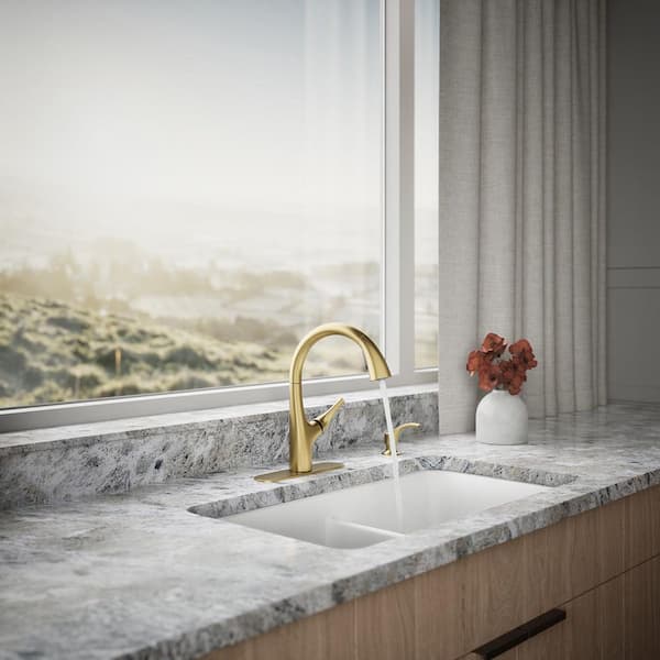 KOHLER Avi Single-Handle Pull Out Sprayer Kitchen Faucet in