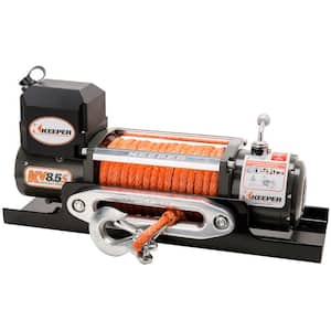 12-Volt DC 8,500 lbs. Winch with Synthetic Rope