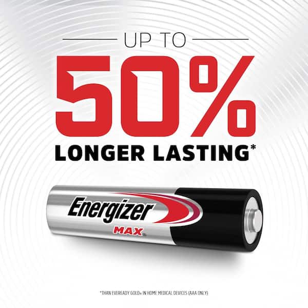 Energizer MAX AAA Batteries (4-Pack), Triple A Alkaline Batteries E92BP-4 -  The Home Depot