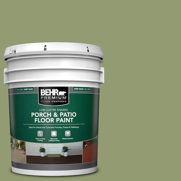5 gal. #PPU11-04 Alamosa Green Low-Lustre Enamel Interior/Exterior Porch and Patio Floor Paint
