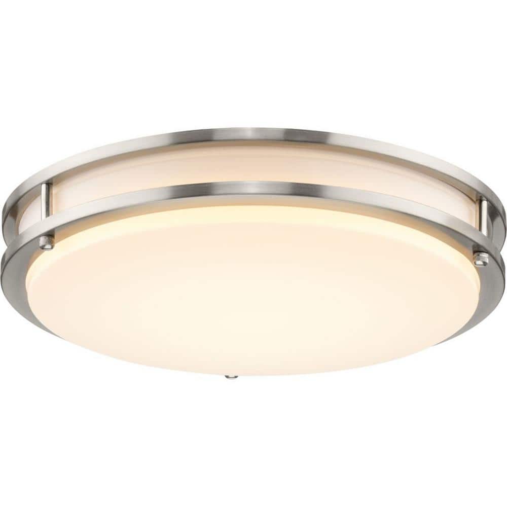 Abide 14'' Brushed Nickel LED Flush Mount Light
