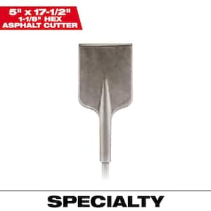 Milwaukee 5 in. x 17-1/2 in. High-Speed Steel Asphalt Cutter Bit 