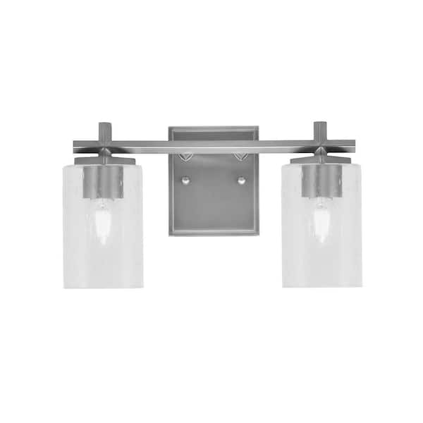 Bridgewater 14.25 in. 2 Light Vanity Light, Graphite with 4