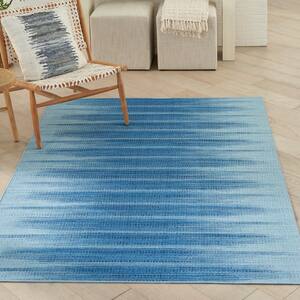 Vintage Home Blue 4 ft. x 6 ft. Abstract Contemporary Area Rug