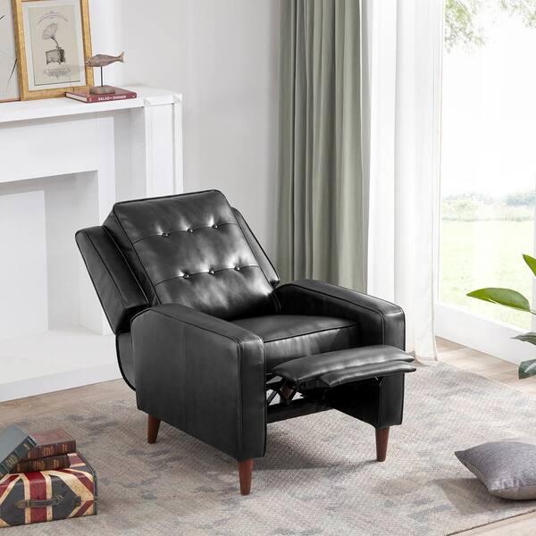 olivia leather pushback recliner