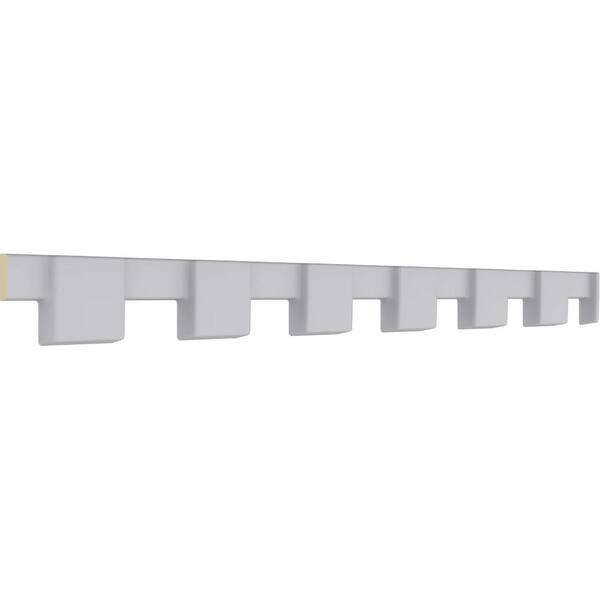 Ekena Millwork Dentil Block 0.5 in. D x 0.5 in. W x 96 in. L Polyurethane Crown Moulding