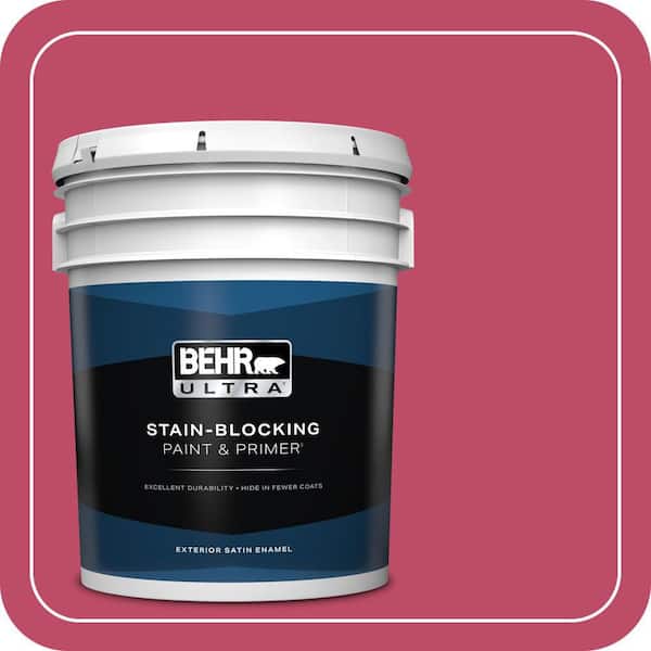 BEHR ULTRA 5 gal. #S-G-110 Orchid Rose Satin Enamel Exterior Paint & Primer