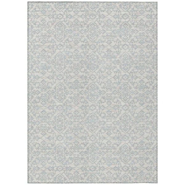 Chantille Machine Washable Indoor/Outdoor Abstract ACN2712 Ivory 3 ft. x 4 ft. Area Rug