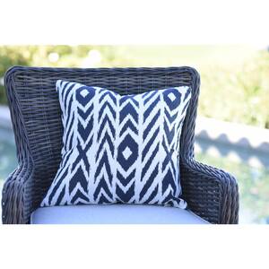 Fire Island Midnight Square Outdoor Accent Throw Pillow