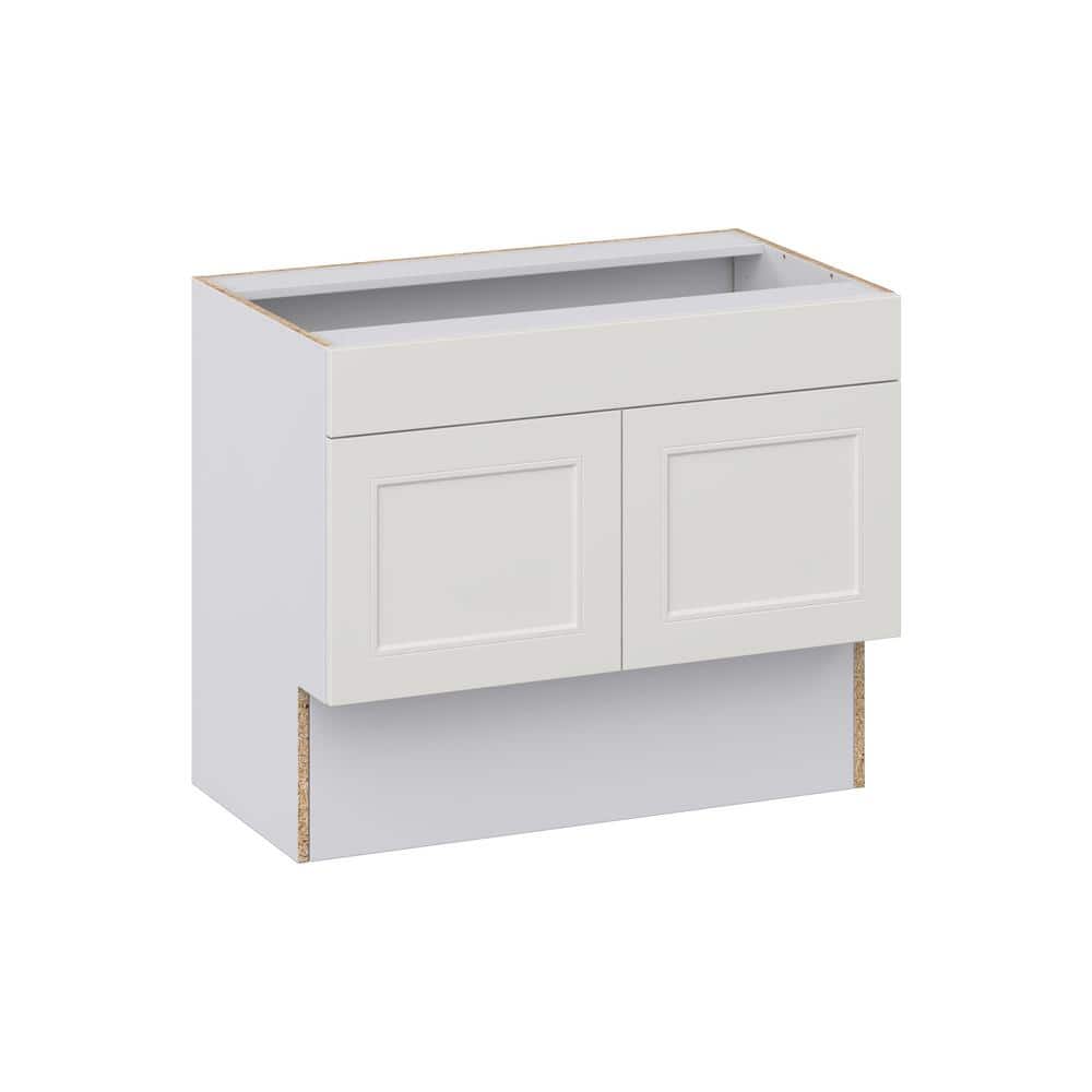 J COLLECTION Littleton Painted Gray Recessed Assembled 36 in.Wx30 in. H ...