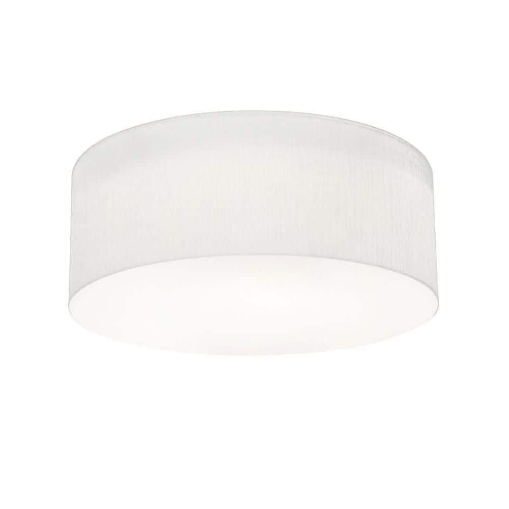 AFX Anton 4.75 in. 2-Light Linen White Flush Mount ANF1214MB-LW - The ...