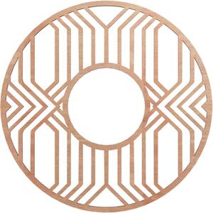 0.375 in. x 6.625 in. x 18 in. Wood Medallion Moulding