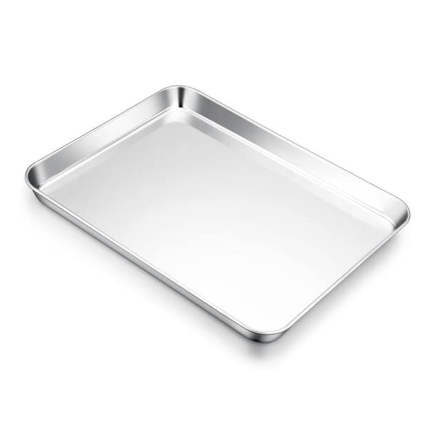 13 in. Stainless Steel Baking Sheet Pan for Oven, Cookie Sheet, Non Toxic, Rust Resistant, Mirror Finish, 1 Pack