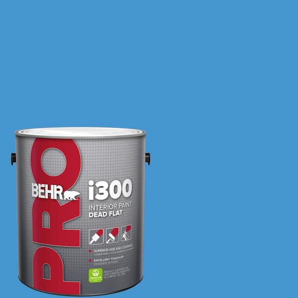 BEHR PRO 1 gal. #P510-5 Perfect Sky Dead Flat Interior Paint