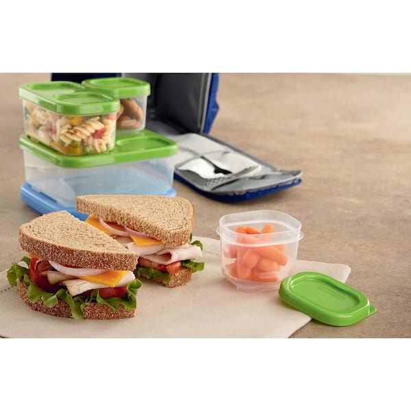 Rubbermaid LunchBlox Leak-Proof Entree Lunch Container Kit, Large, Blue
