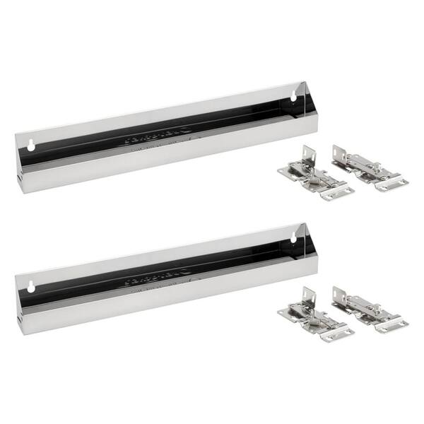 RevAShelf 19 in. W Silver Inside Sink Front Tray (2Pack) 2 x