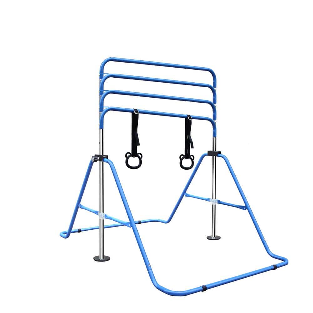 Blue Multi-Functional Adjustable Height Children's Horizontal Gymnastic Bar With Bear Rings price history on PriceWatchPro