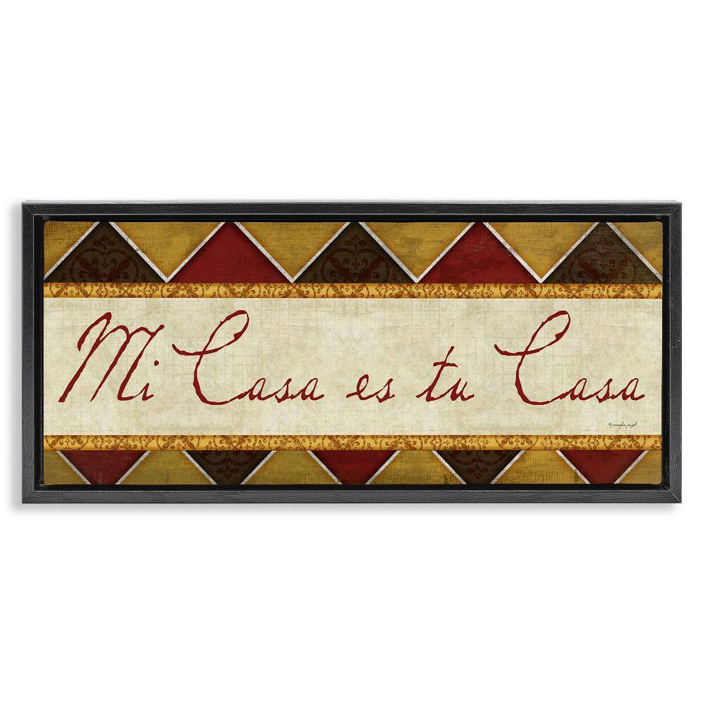 My House Your House by Jennifer Pugh Black Floater Frame Typography Graphic Art Print 14 in. x 31 in. price history on PriceWatchPro