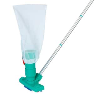 Swimming Pool Vacuum Head Brush Cleaner Telescopic Pole Fountain Cleaning Tool with Bag For Above Ground Pool Spas Ponds