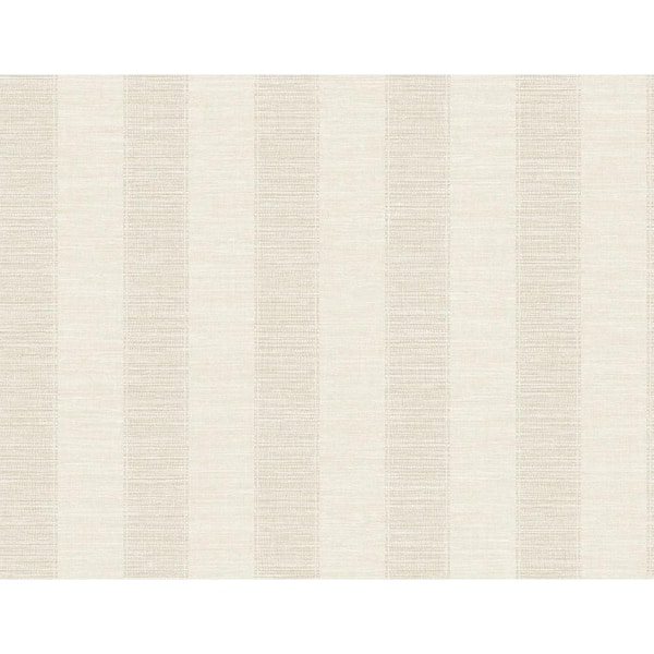 CASA MIA Cream Texture Stripes Paper Non Pasted Strippable Wallpaper Roll (Cover 60.75 sq. ft.)