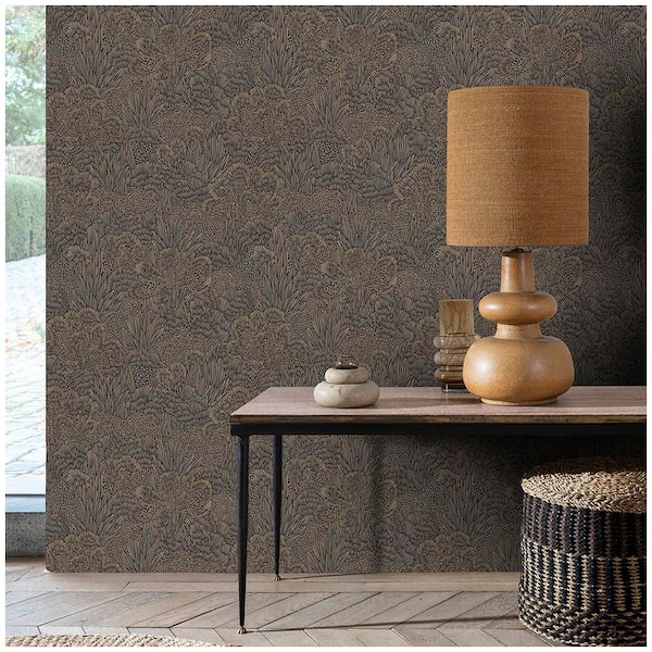 Samba Botanica Black and Gold Wallpaper