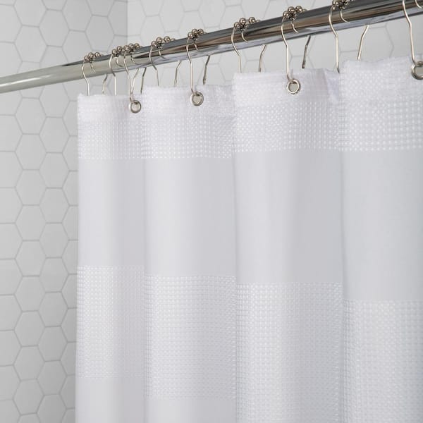 White Feather Shower Curtain Set - 60 x 72 Washable Uganda