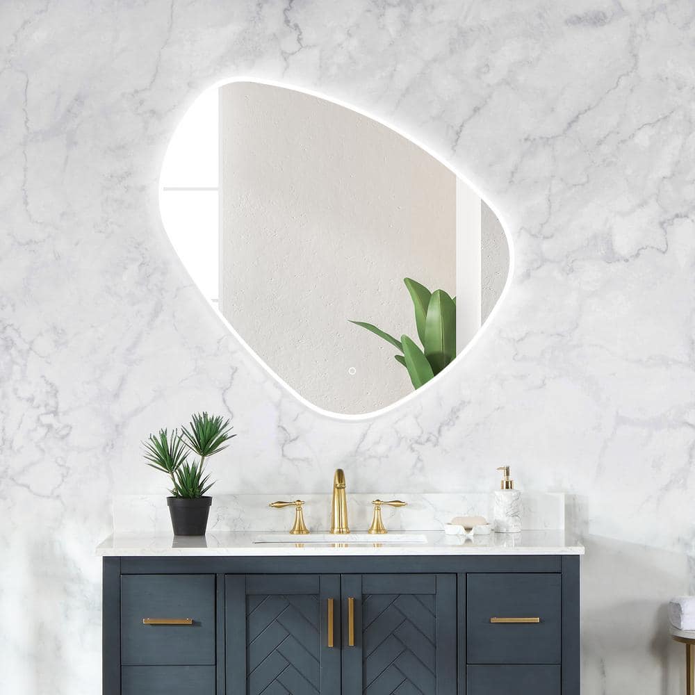 Rasso 39" Frameless LED Lighted Bathroom Vanity Mirror