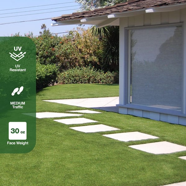 TrafficMaster Verde 12 ft. Wide x Cut to Length Green Artificial