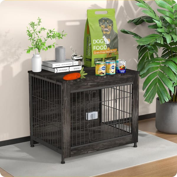 Dark Gray 27 in. Accent Cabinet Office Storage Cabinet