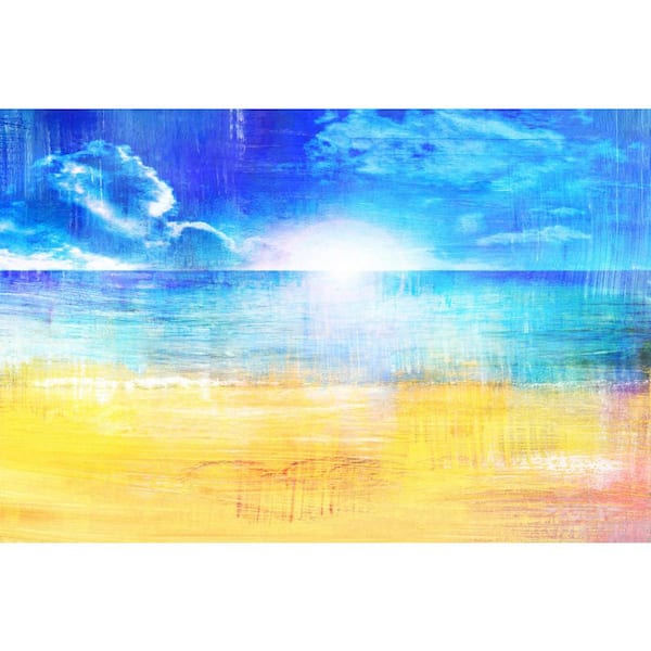 Unbranded 12 in. H x 18 in. W "Horizon Sun" by Parvez Taj Printed Canvas Wall Art