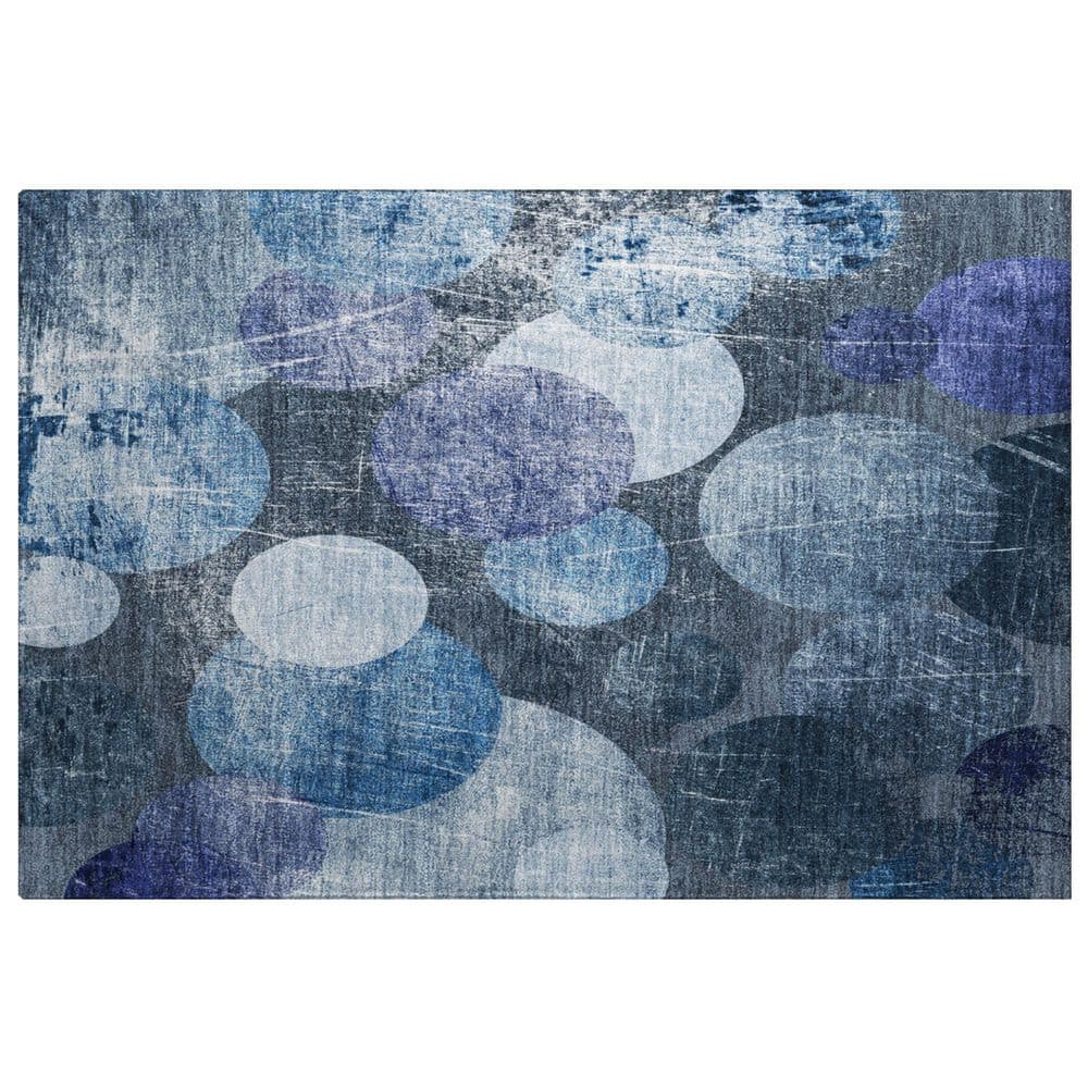 Dream Shag Premium Machine Washable Abstract ADS556 Blue 2 ft. x 3 ft. Accent Rug price history on PriceWatchPro