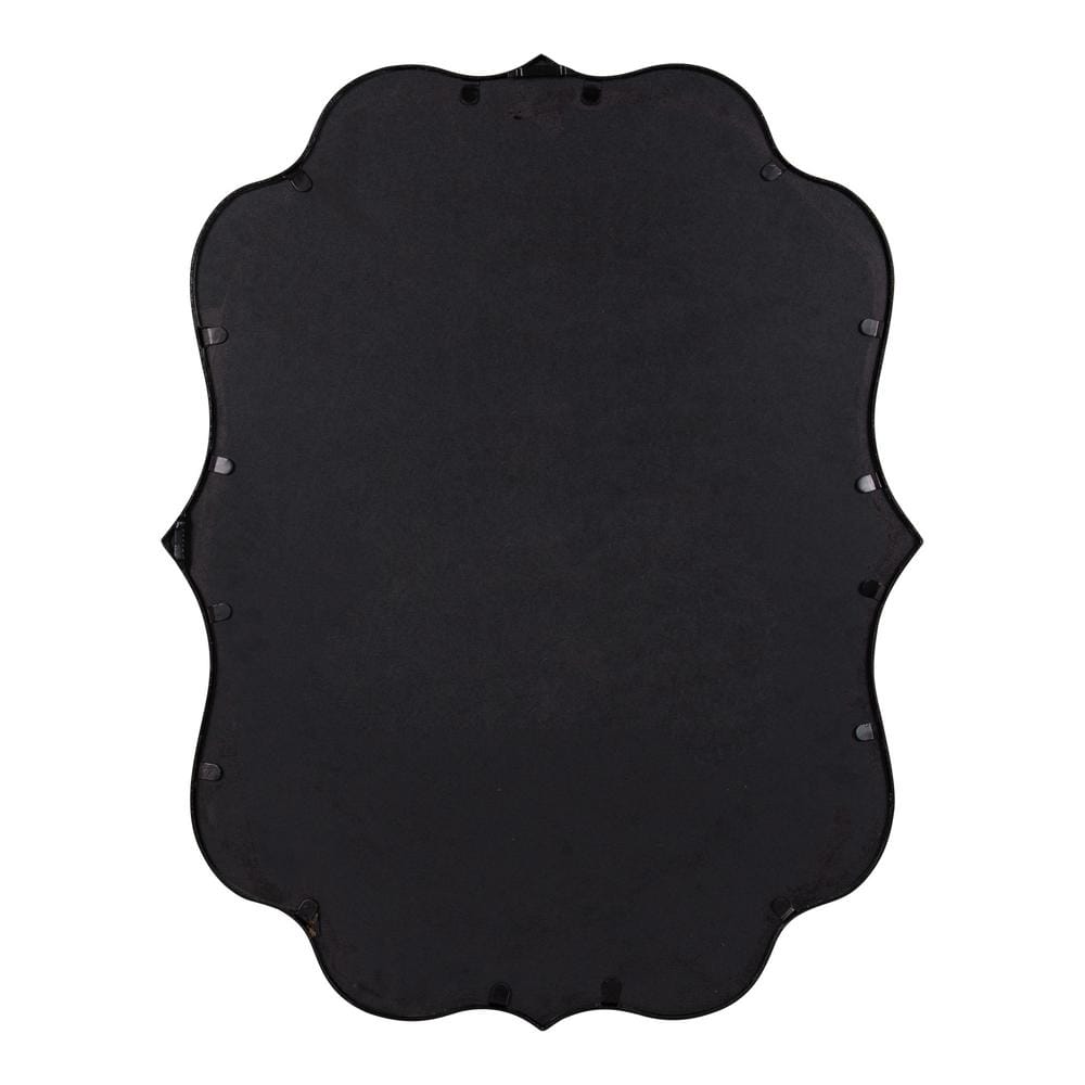 Higby 34.5" x 28.5" Gold Scalloped Wall Mirror
