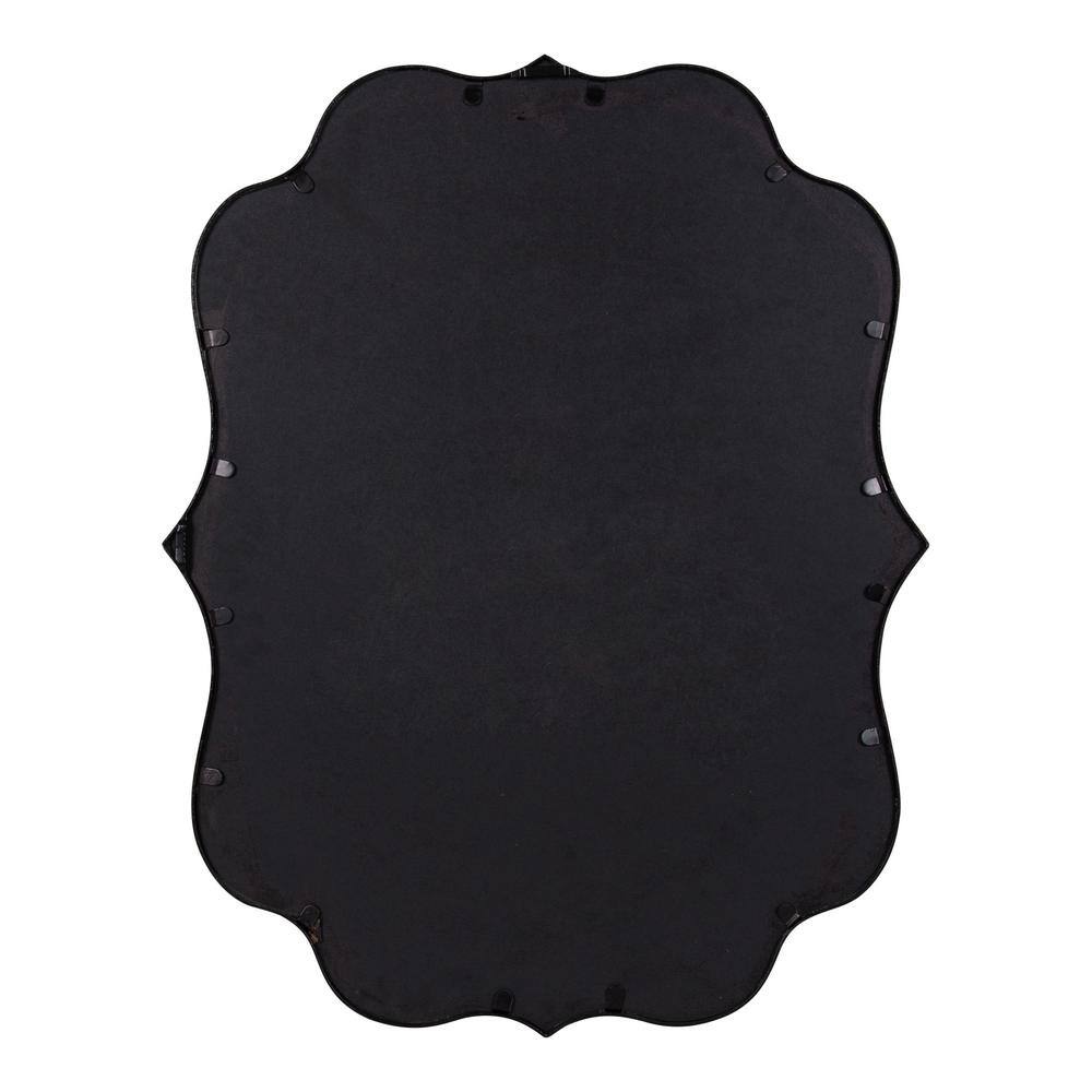 Higby 34.5" x 28.5" Gold Scalloped Wall Mirror
