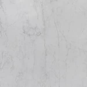 Signet Oro White 47.24 in. x 47.24 in. Marble Look Satin Porcelain Floor and Wall Tile (30.98 sq. ft./Case)