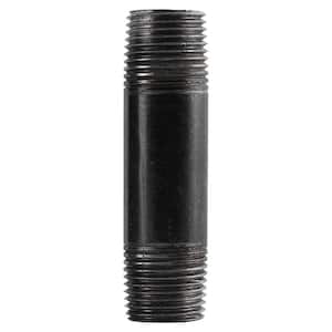 Each 1/2" x 8" Black Iron Malleable Gas Pipe Nipple Fitting 