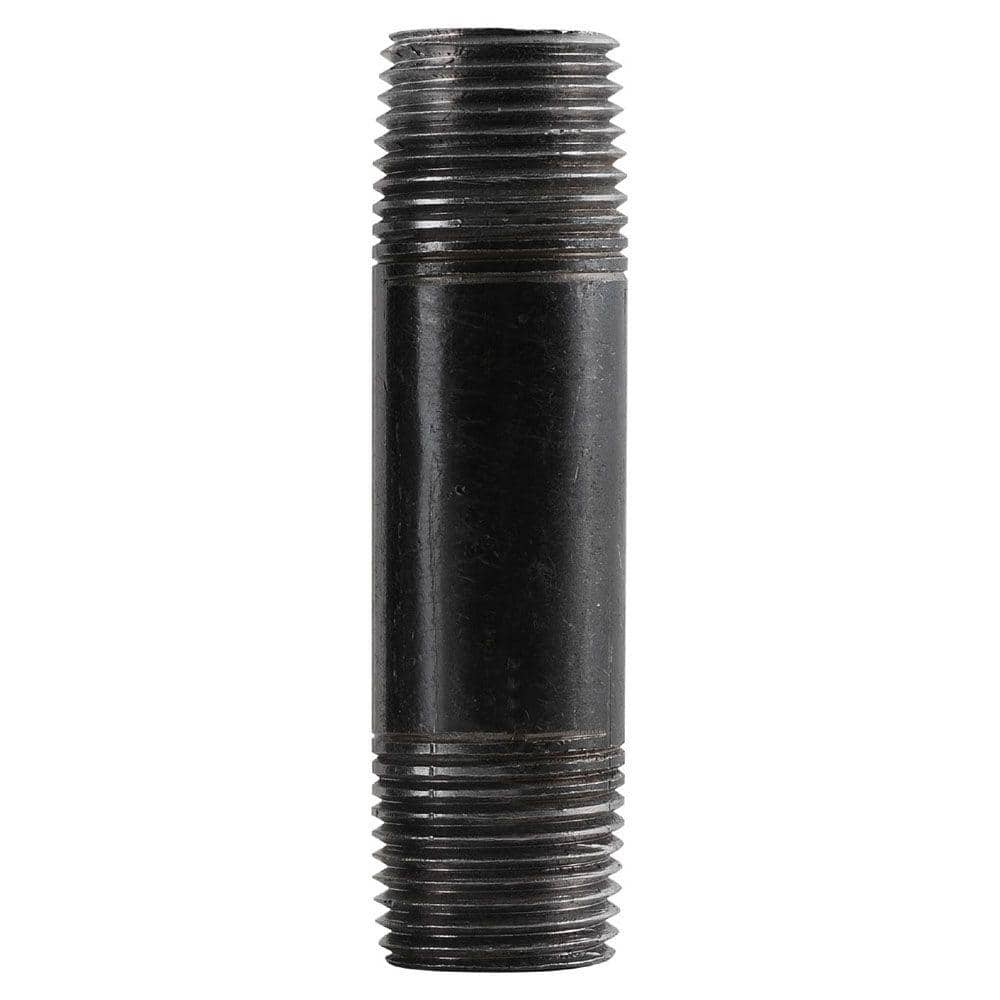 1" BLACK STEEL 10" LONG  NIPPLE fitting pipe  x 10 10 LOT OF malleable iron 