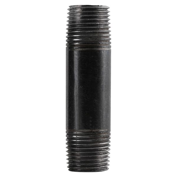 3/4" BLACK MALLEABLE IRON 10" LONG NIPPLE FITTING PIPE NPT 3/4 x 10 