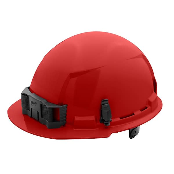 Milwaukee BOLT Red Type 1 Class E Front Brim Non-Vented Hard Hat with 6-Point Ratcheting Suspension (10-Pack)