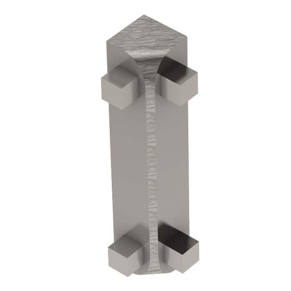 Schluter Rondec-CT Brushed Nickel Anodized Aluminum 1/2 in. x 2-5/64 in. Metal 90 Degree Inside Corner