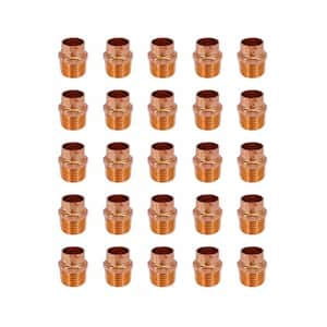 1/2 in. Copper Cup x MIP Male Adapter (25-Pack)