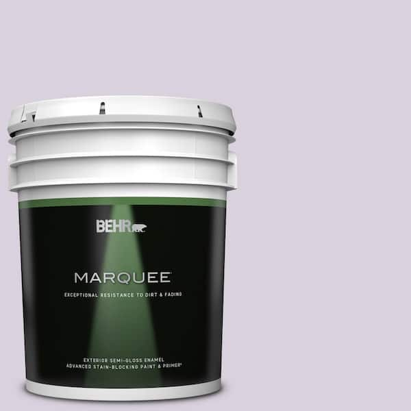 BEHR MARQUEE 5 gal. #S100-1 Spring Bouquet Semi-Gloss Enamel Exterior Paint & Primer