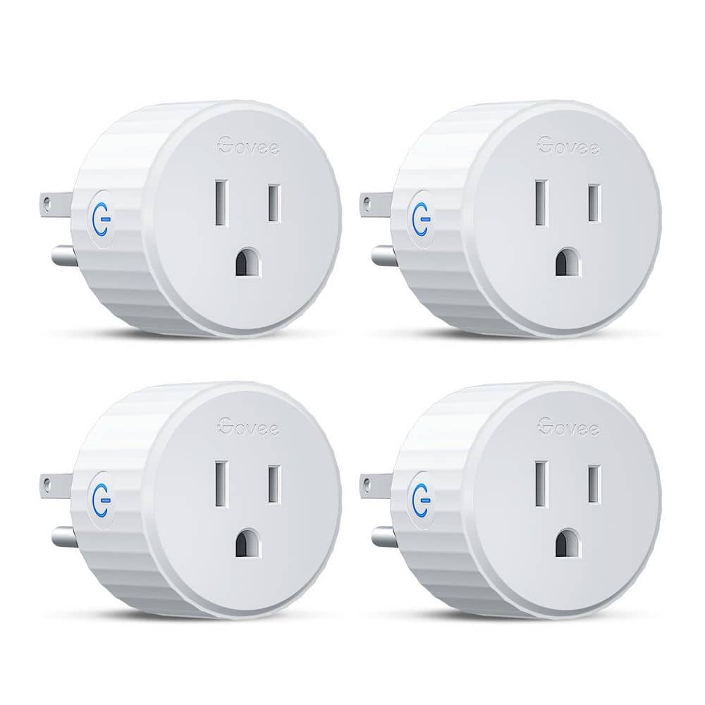 10 Amp 120 Volt WiFi Grounding Smart Plug Connector White 4 Pack ETL FCC Certified Voice Control Scheduling price history on PriceWatchPro