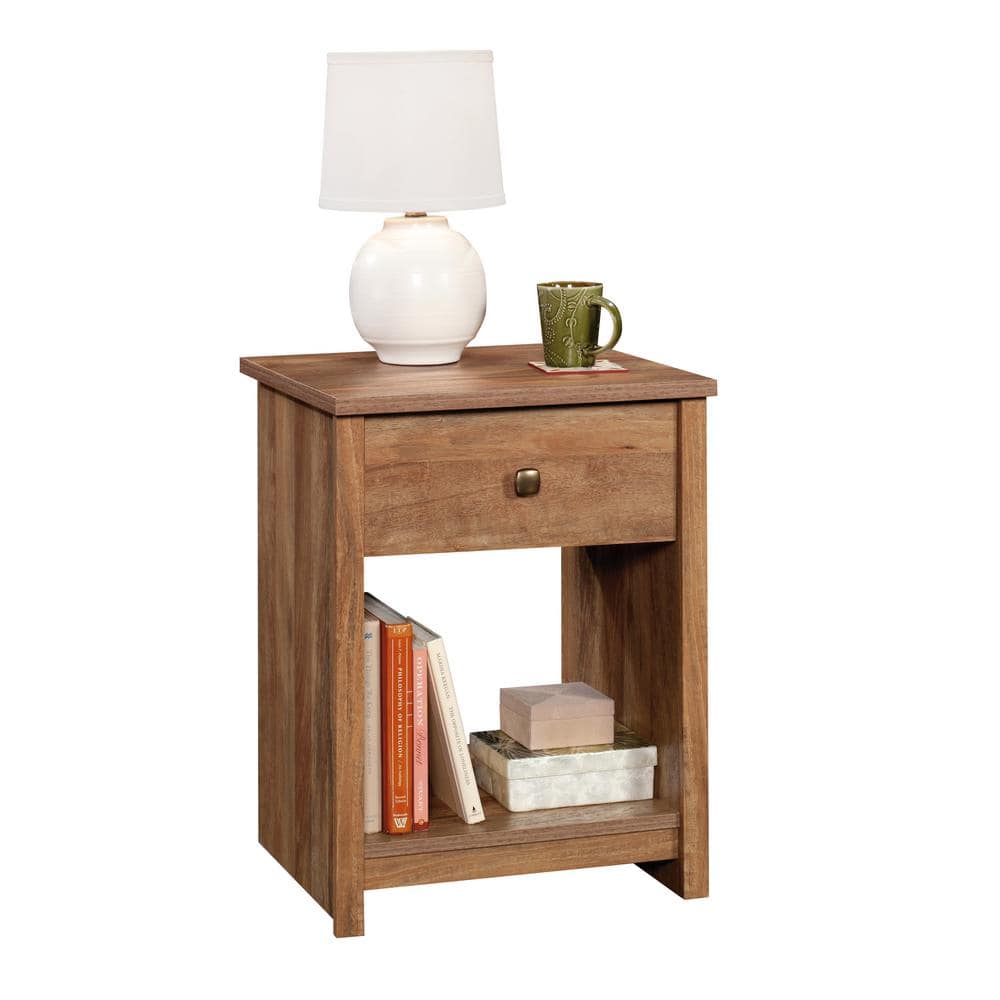 Sindoori Mango Farmhouse Nightstand with Open Storage