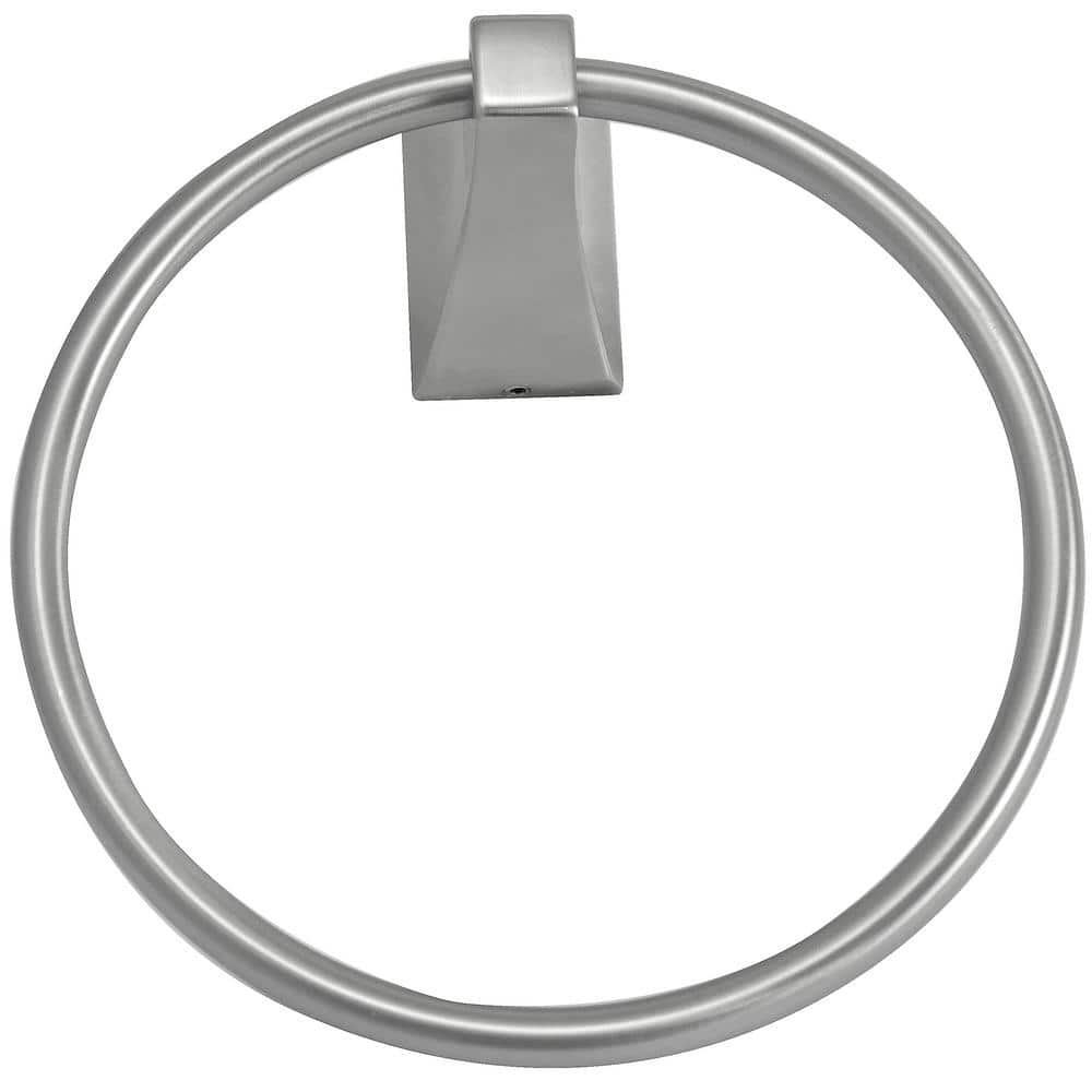 Satin Nickel Wall Mounted Towel Ring