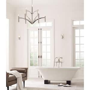 Draper Collection 9-Light Polished Nickel Luxe Chandelier Light