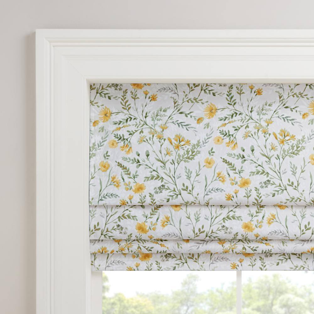 Aloe Botanical Cordless Blackout Roman Shade 64" x 27"