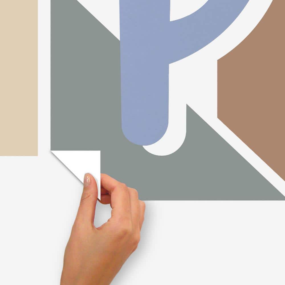 Neutral Multicolor Modular Mural Peel and Stick Wall Decals