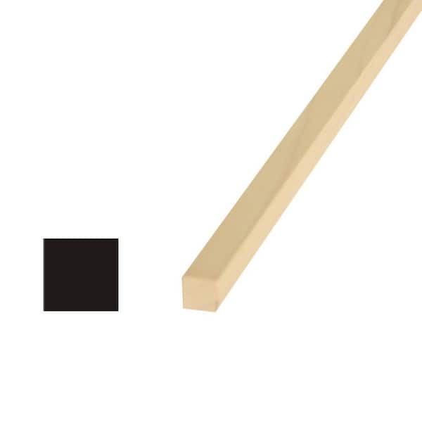 JAPCHET 100 Pack 12 x 1/2 x 1/2 inch Square Wooden Dowels, Unfinished Natural Long Wood Strips Square Sticks Hardwood Dowel Rod for Model Making